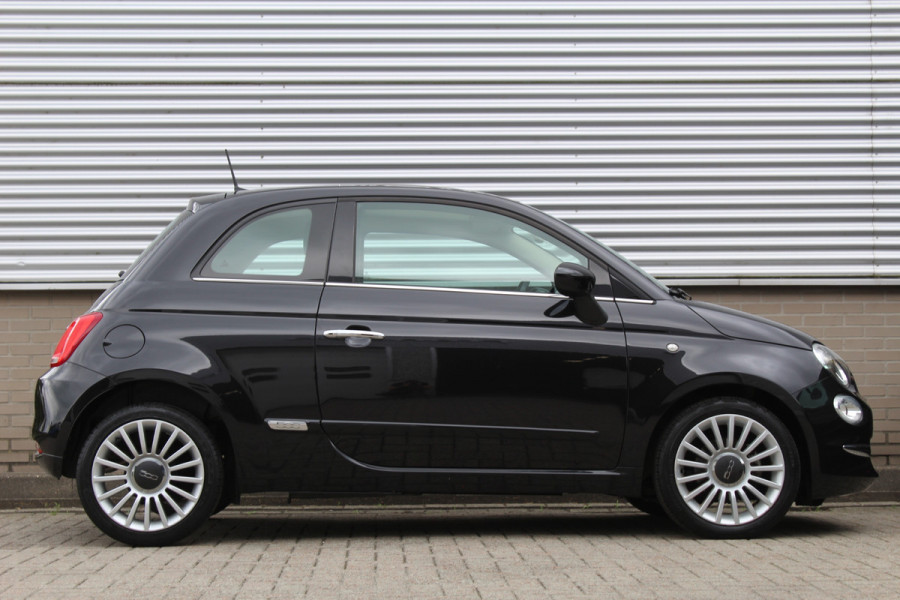 Fiat 500 0.9 TwinAir Turbo Lounge | Lage KM! | Panoramadak | Parkeersensoren | Navigatie