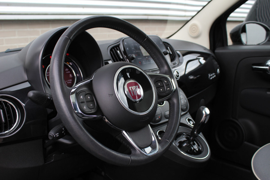 Fiat 500 0.9 TwinAir Turbo Lounge | Lage KM! | Panoramadak | Parkeersensoren | Navigatie