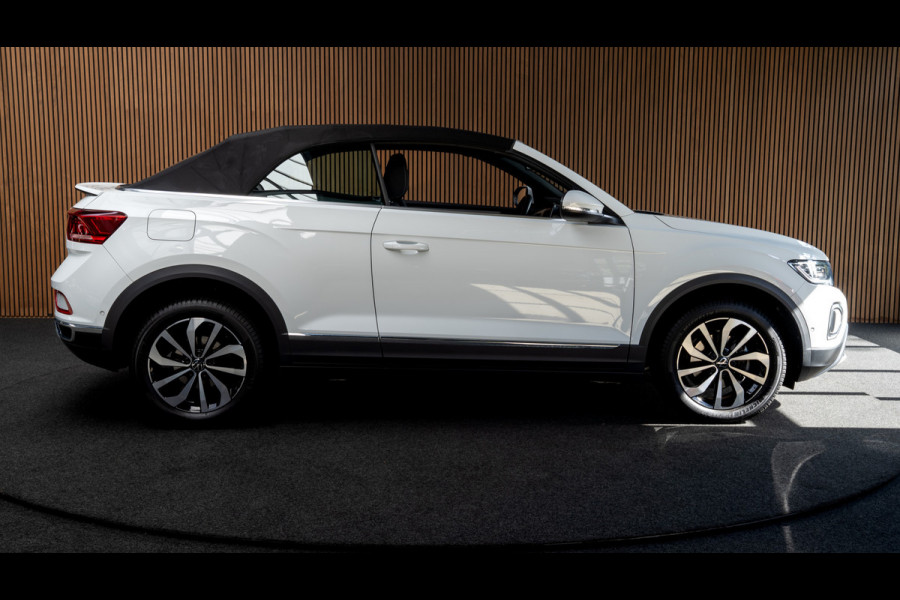 Volkswagen T-Roc Cabrio 1.5 TSI Navi Virtual C. Camera Beats PDC Stuurverwarming LED Stoelverwarming Climate Lederen dashboard LM velgen