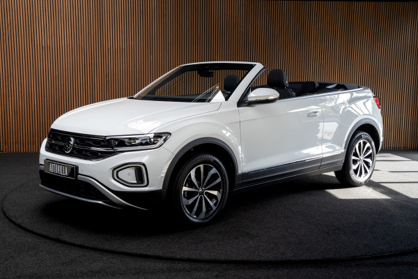 Volkswagen T-Roc Cabrio 1.5 TSI Navi Virtual C. Camera Beats PDC Stuurverwarming LED Stoelverwarming Climate Lederen dashboard LM velgen