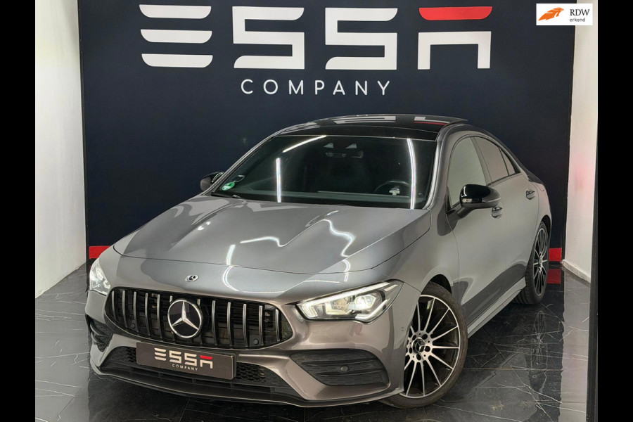 Mercedes-Benz CLA-Klasse 200 AMG Edition Pano Dodehoek Camera Sfeerver 19"