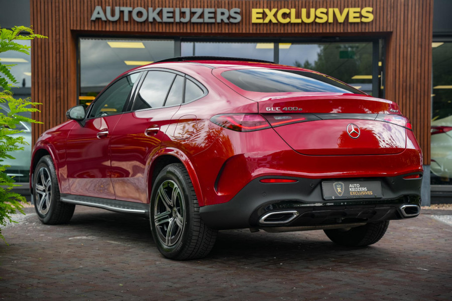 Mercedes-Benz GLC Coupé 400e 4MATIC AMG Line Schuifdak Ambient Trekhaak Leer 360 Camera Memory ACC