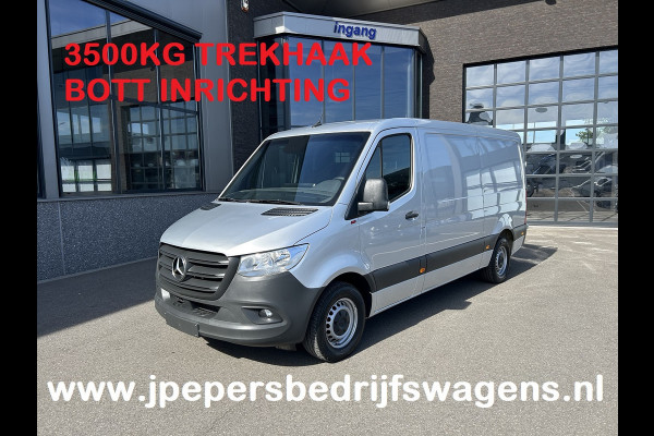 Mercedes-Benz Sprinter 315 CDI L2 H1 RWD 3500KG Trekhaak / BOTT Inrichting / MBUX 10.25 / Navigatie / Cruise control / Airco / 270 Graden achterdeuren