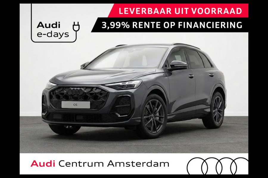 Audi Q5 S edition e-hybrid 299 pk |  Panorama-glasdak |  Techniekpakket plus |  Trekhaak, elektr. wegklapbaar |  MMI bijrijdersdisplay |