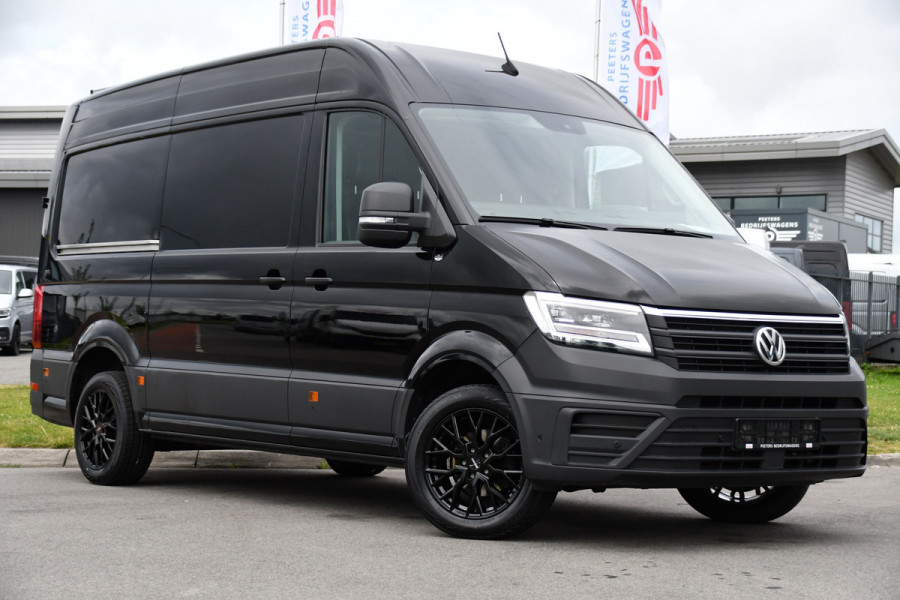 Volkswagen Crafter 35 2.0 TDI L3H3 Highline Black Edition Camera, Cruise, Carplay, LED, Clima, Automaat, Trekhaak, Sensoren, Uniek!