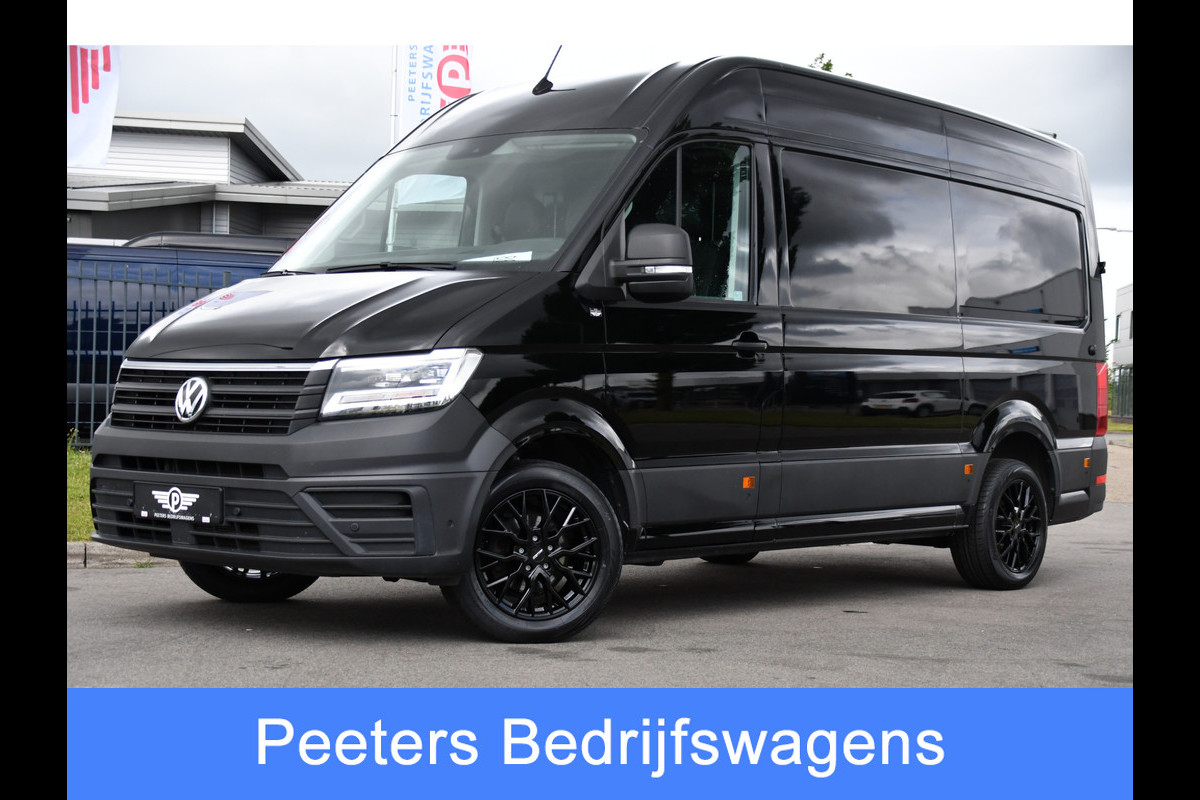Volkswagen Crafter 35 2.0 TDI L3H3 Highline Black Edition Camera, Cruise, Carplay, LED, Clima, Automaat, Trekhaak, Sensoren, Uniek!