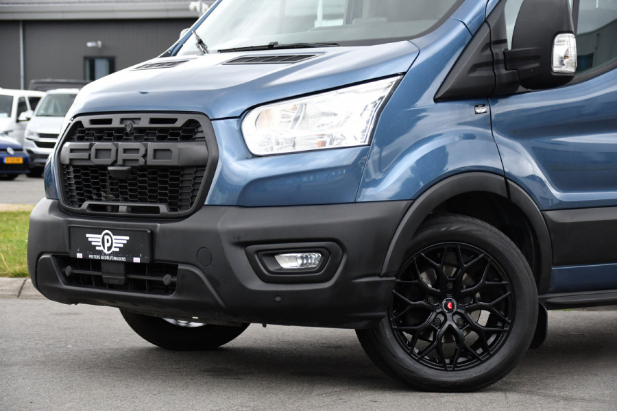 Ford Transit 350 2.0 TDCI L3H2 Raptor Edition Camera, Cruise, Carplay, 130pk, Automaat, Trekhaak, Multimedia,