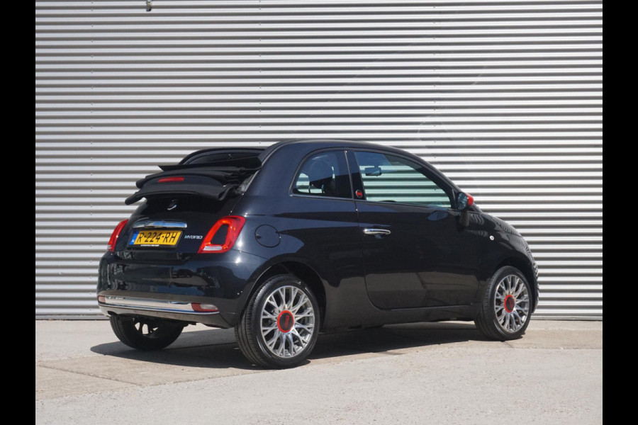 Fiat 500C Hybrid RED | Cabrio | Airco | Cruise | PDC | Apple Carplay