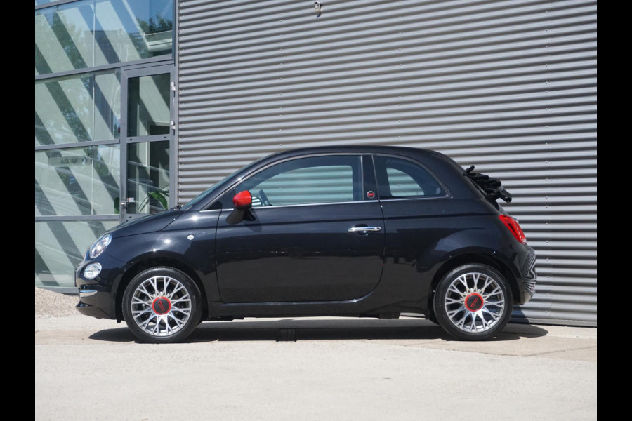Fiat 500C Hybrid RED | Cabrio | Airco | Cruise | PDC | Apple Carplay