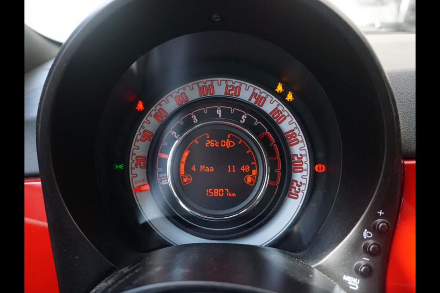 Fiat 500C Hybrid RED | Cabrio | Airco | Cruise | PDC | Apple Carplay