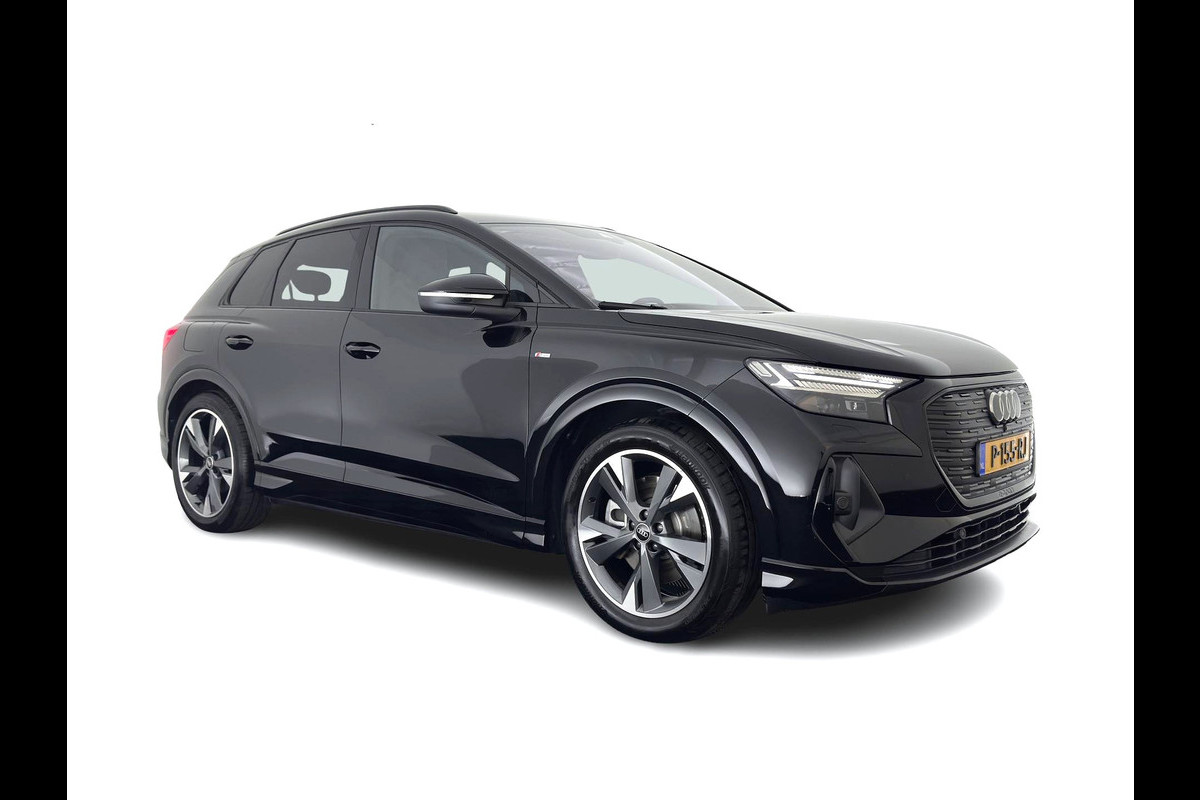 Audi Q4 e-tron 40 Launch S-Line Edition Competition 77 kWh [3-Fase-11kW] {SoH-89%} (INCL-BTW) *HEAT-PUMP | LEATHER | MATRIX-LED | SONOS-SOUND | ADAPTIVE-CRUISE | HEATED-SPORTSEATS | AMBIENTLIGHT | DIGI-COCKPIT | CAMERA | KEYLESS | HEAD-UP |  DAB+ | TOWBAR | 20''ALU*