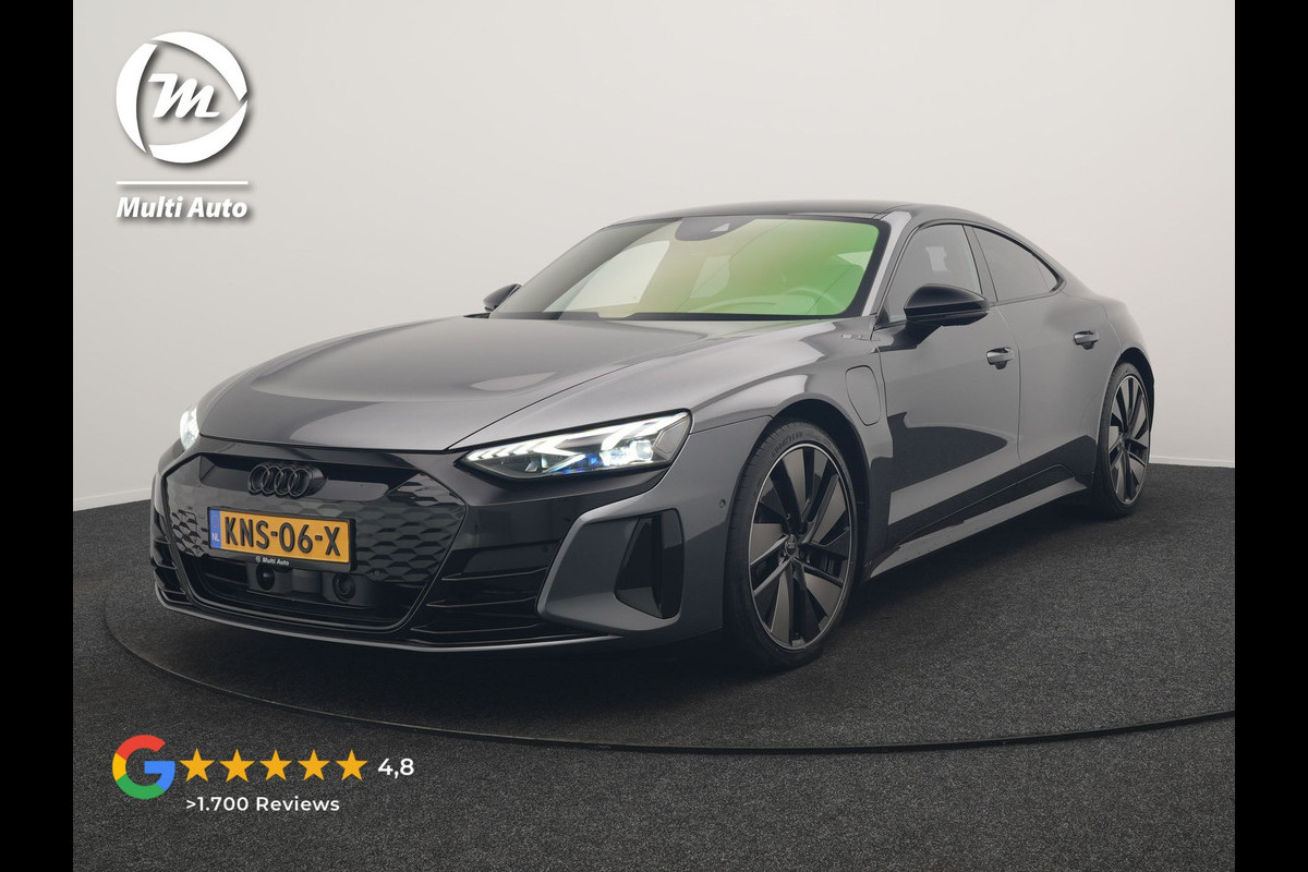 Audi e-tron GT 93 kWh 476pk Dealer O.H | Panodak | Head Up | Adaptive Cruise | 360 Camera | Laser LED | Bang & Olufsen | Lederen Sportstoelen Memory & Ventilatie | Keyless | Blis | Stuur & Stoelen Verwarmd | Navigatie | Virtual | DAB | 20"L.M |