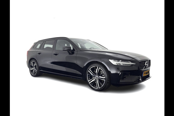 Volvo V60 2.0 T8 Recharge AWD R-Design Black-Line {SoH-99%} (Plug-in) (INCL-BTW) Aut. *LEATHER-FABRIC | FULL-LED | MEMORY-PACK | HARMAN/KARDON | DIGI-COCKPIT | HEATED-SPORTSEATS | KEYLESS | DAB+ | NAVI-FULLMAP | PDC | CRUISE | HEAD-UP | TOWBAR | 19''