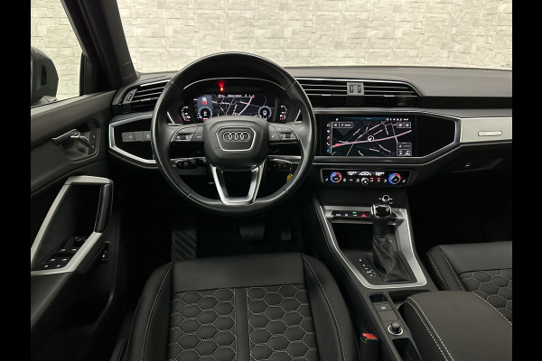Audi Q3 Sportback 45 TFSI e 245pk S-Line | #RS-Leder | ACC | Trekhaak | Zwarte Hemelbekleding | Navi Plus | Lane Assist | Dodehoek | Lane-Assist | Stoelverwarming | Climate-Control | LED | Interieur-Voorverwarming | Bovag Garantie |