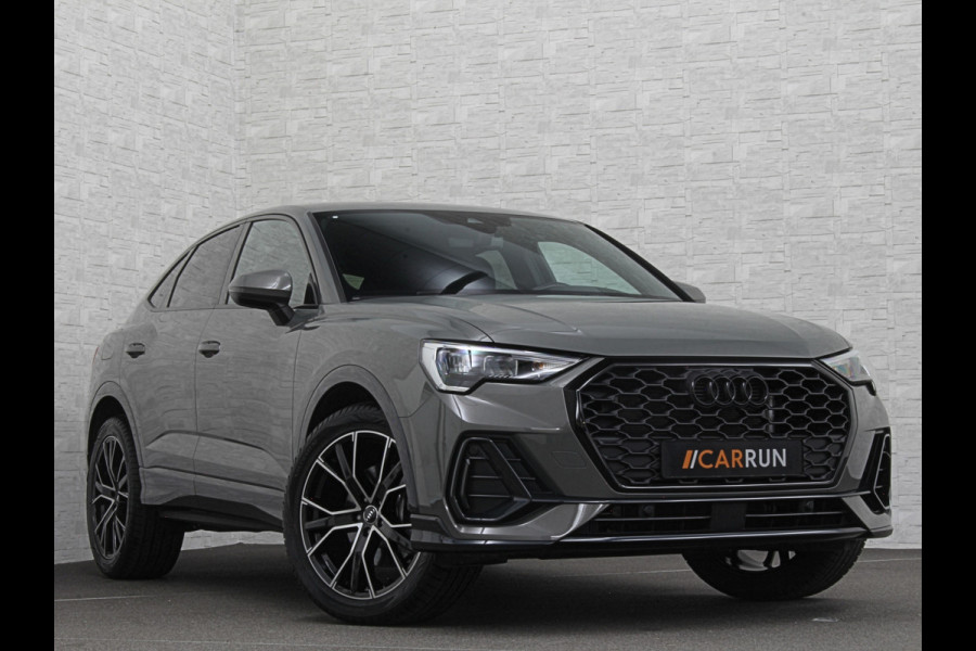 Audi Q3 Sportback 45 TFSI e 245pk S-Line | #RS-Leder | ACC | Trekhaak | Zwarte Hemelbekleding | Navi Plus | Lane Assist | Dodehoek | Lane-Assist | Stoelverwarming | Climate-Control | LED | Interieur-Voorverwarming | Bovag Garantie |