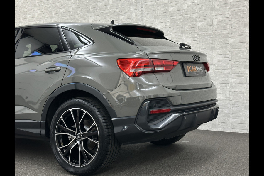 Audi Q3 Sportback 45 TFSI e 245pk S-Line | #RS-Leder | ACC | Trekhaak | Zwarte Hemelbekleding | Navi Plus | Lane Assist | Dodehoek | Lane-Assist | Stoelverwarming | Climate-Control | LED | Interieur-Voorverwarming | Bovag Garantie |