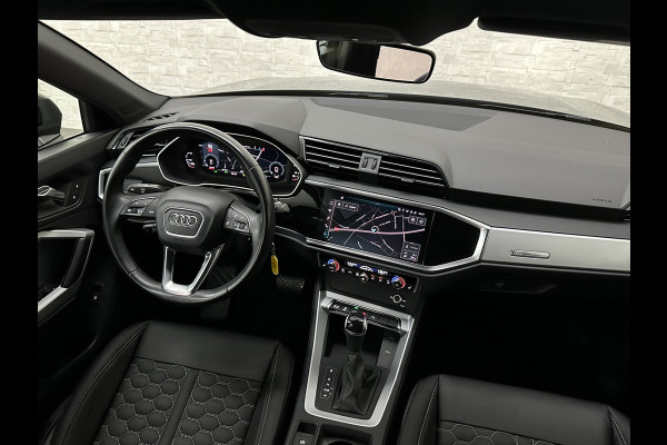 Audi Q3 Sportback 45 TFSI e 245pk S-Line | #RS-Leder | ACC | Trekhaak | Zwarte Hemelbekleding | Navi Plus | Lane Assist | Dodehoek | Lane-Assist | Stoelverwarming | Climate-Control | LED | Interieur-Voorverwarming | Bovag Garantie |