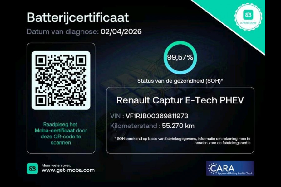 Renault Captur 1.6 E-Tech plug-in hybrid 160 techno NL-AUTO | PLUG IN HYBRIDE SOH 99%