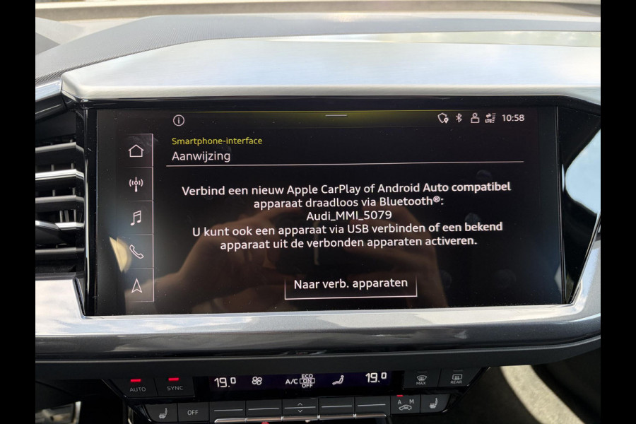 Audi Q4 Sportback e-tron 45 S Edition 82 kWh S-LINE BINNEN + BUITEN VAN: 48.900,- VOOR: 44.877,- UW WKOORDEEL: 4.023,- | 21 INCH!| MEM. STOEL| ACHTERUITRIJCAMERA| NAPPA LEER| DIAMOND STICHING | FABR. GARANTIE T/M 2028