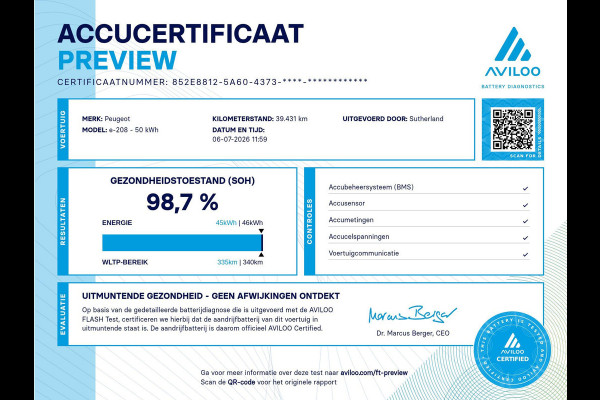Peugeot e-208 EV Allure Pack 50 kWh | 98,7% SOH! | Achteruitrijcamera | Cruise Control | Navigatie | LM Velgen |