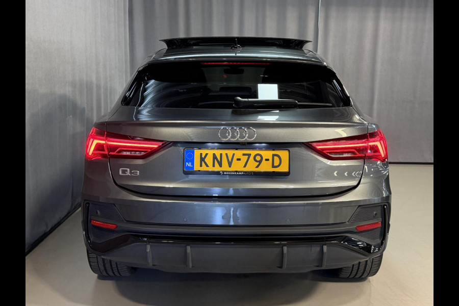 Audi Q3 Sportback 45 TFSI e S Edition 20"/B&O/Panoramadak/Leder/Matrix LED/Dodehoek/Adaptieve cruise/Sfeerverlichting/Camera/Elektrische klep
