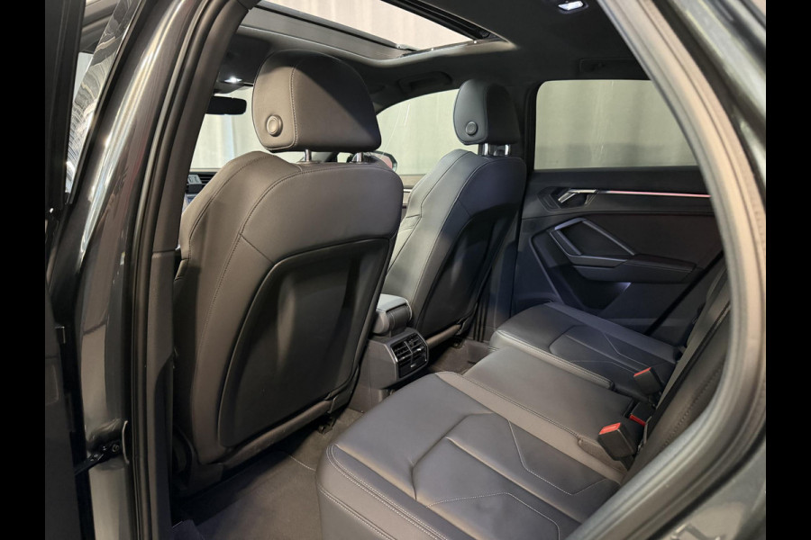 Audi Q3 Sportback 45 TFSI e S Edition 20"/B&O/Panoramadak/Leder/Matrix LED/Dodehoek/Adaptieve cruise/Sfeerverlichting/Camera/Elektrische klep