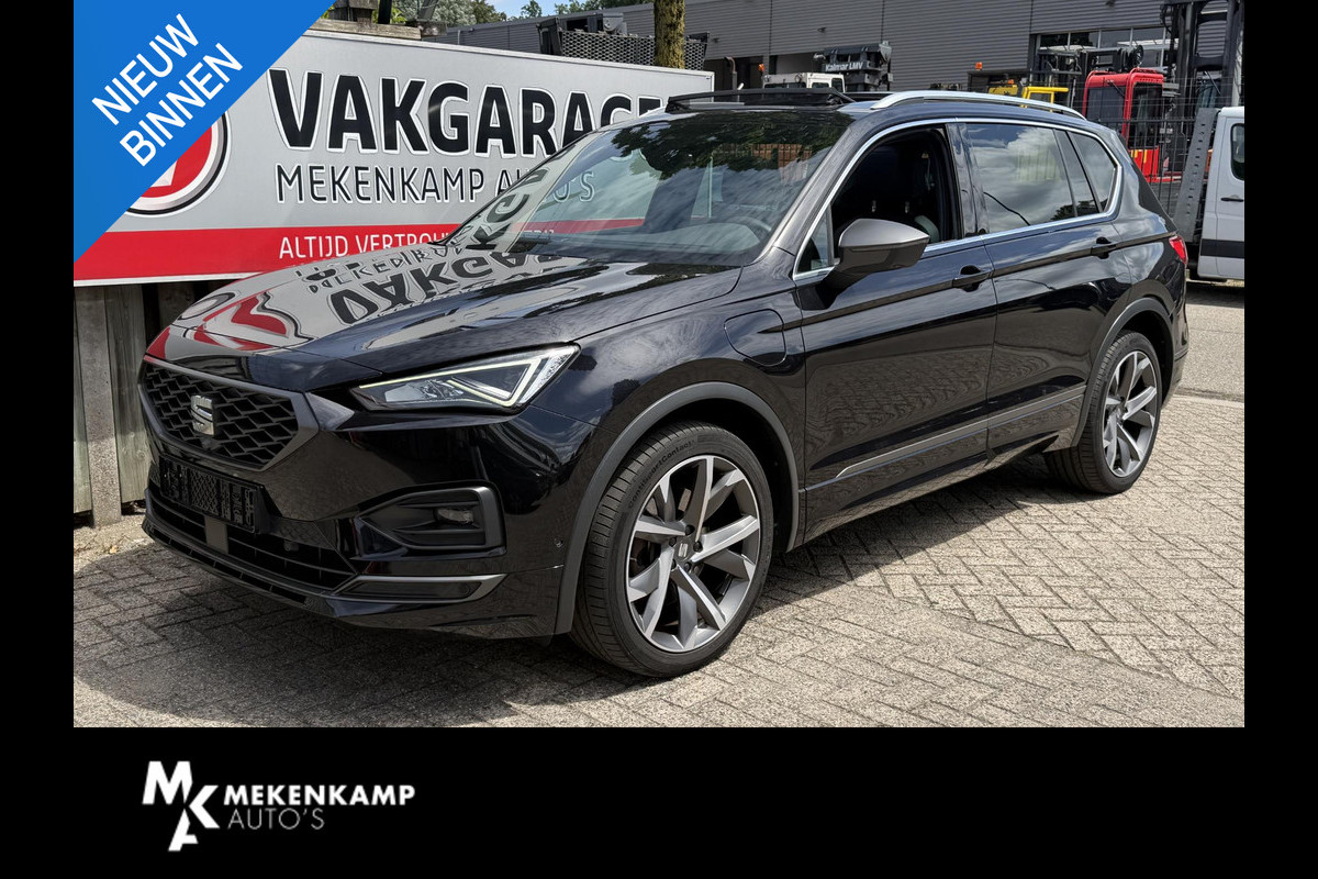 Seat Tarraco 1.4 TSI e-Hybrid PHEV FR Business Intense 20"/Panoramadak/Leder + memory/Trekhaak/360 camera/Keyless/Dodehoek/Elektrische klep/Stuur + stoelverwarming v+a