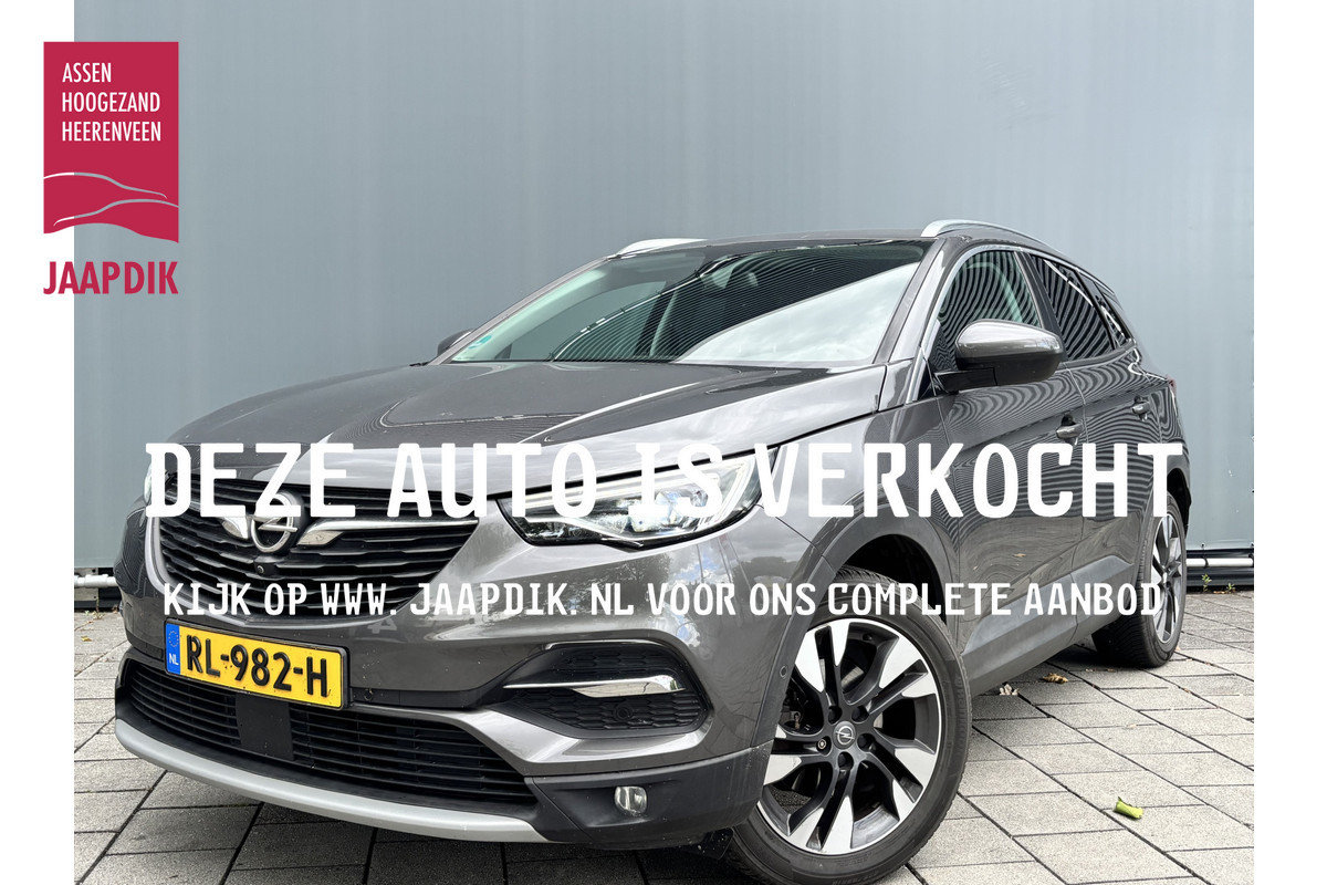 Opel Grandland X BWJ 2018 | 1.2T 131 PK Innovation | TREKHAAK | LEER |  ELKETR. STOELEN | ELEKTR. ACHTERKLEP | CAMERA | STOEL + STUURVERW. | STOELVERKOEL. | LEDER | FULL LED | KEYLESS |  CARPLAY + ANDROID | NAVI | CLIMA | CRUISE | LMV | PDC