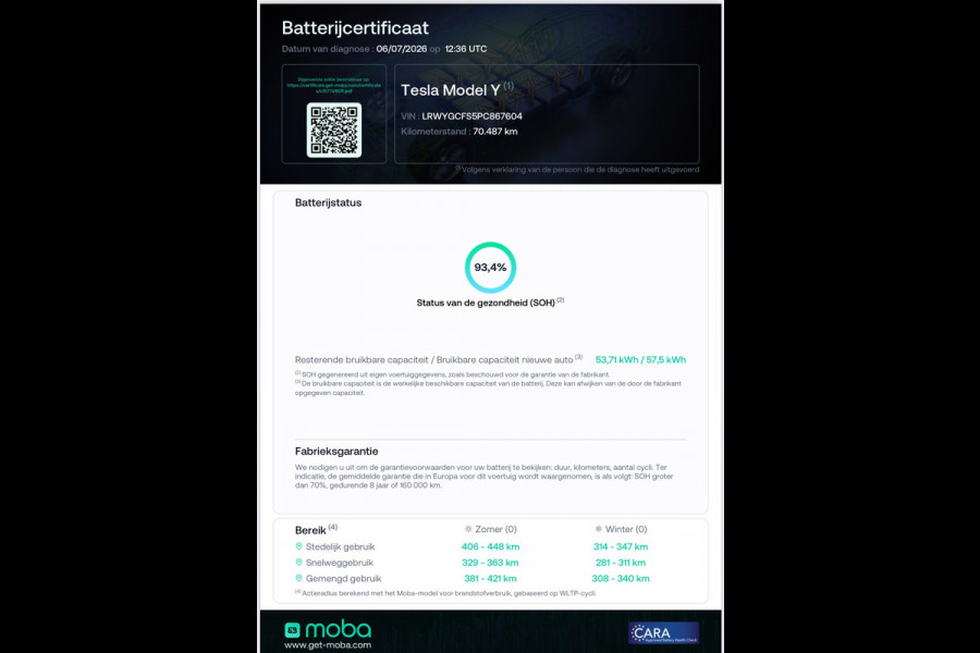 Tesla Model Y RWD 58 kWh LFP 93% SOH AUTOPILOT DEALER ONDERHOUDEN