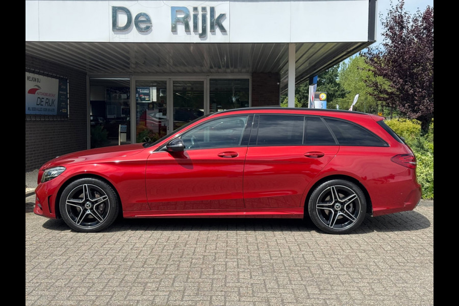 Mercedes-Benz C-Klasse Estate 180 Business Solution AMG Line/Nigh Pakk. | Pano, Leder/Alcan., Carplay/Android, Stoelverw., 18''