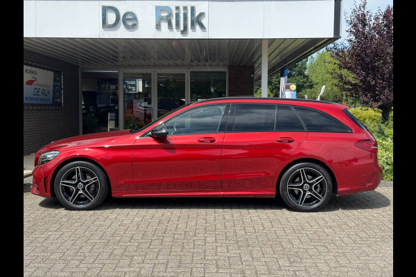 Mercedes-Benz C-Klasse Estate 180 Business Solution AMG Line/Nigh Pakk. | Pano, Leder/Alcan., Carplay/Android, Stoelverw., 18''