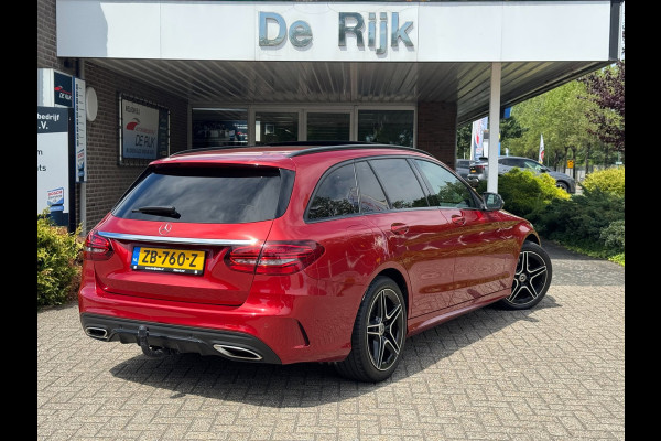 Mercedes-Benz C-Klasse Estate 180 Business Solution AMG Line/Nigh Pakk. | Pano, Leder/Alcan., Carplay/Android, Stoelverw., 18''