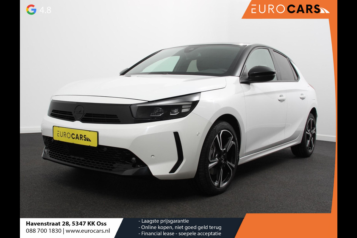 Opel Corsa 1.2 Turbo 136pk Automaat Hybrid GS Line Navigatie Apple Carplay/ Android Auto Camera Parkeersensoren Cruise Control Stoel- en stuurverwarming Lichtmetalen velgen Getinte ramen