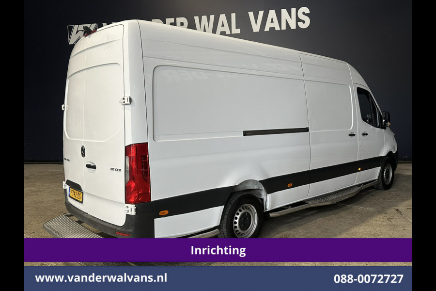 Mercedes-Benz Sprinter 311 CDI Automaat L3H2 *PostNL inrichting* Euro6 Airco | Camera | Schappen Doorloopdeur, 270 Gr. achterdeuren, Sidebars