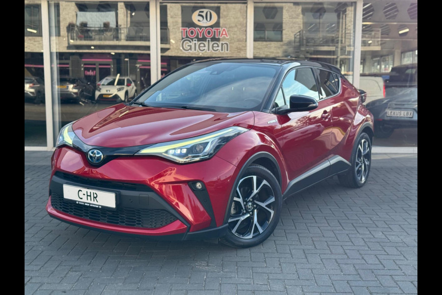 Toyota C-HR 1.8 Hybrid First Edition | Trekhaak, JBL, Apple CarPlay/Android auto, Dodehoekherkenning, Parkeersensoren, Stoelverwarming, LED