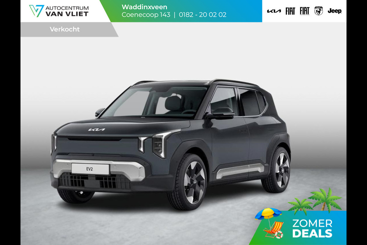 Kia EV2 Plus 42.2 kWh 5p. | Actieprijs * | Clima | Adapt. cruise | Navi | Dakrails | 18" | Stoel&Stuur Verwarming | Privacy Glass | Apple Carplay