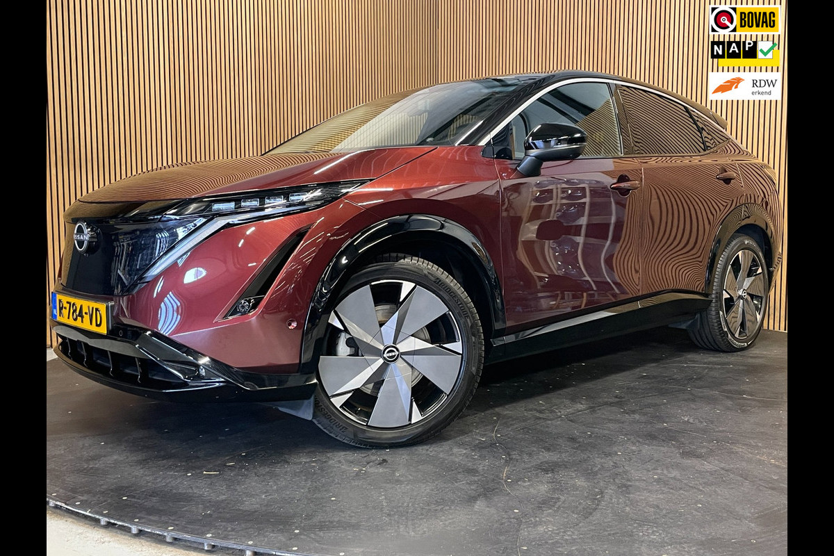 Nissan ARIYA Evolve 91 kWh|99% SOH|FULL OPTION|PANO|MEMORY|HEAD-UP|BOSE|STOELVERW|360+V+A CAMERA|NAP|NL-AUTO|INCL.BTW|1e EIGENAAR|