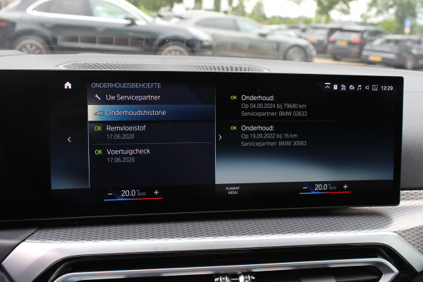 BMW i4 eDrive40 High Executive 84 kWh / SoH 95% / Trekhaak / Schuifdak / Camera / Head-up / Leder / 19'' / CarPlay / Stoelverwarming / Sfeerverlichting / Dodehoek / ACC