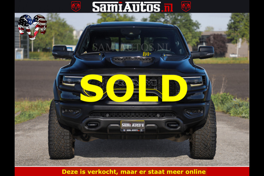Dodge Ram TRX BLACK OPS HELLCAT | 6.2 V8 712PK SUPERCHARGER | FULLY LOADED | CARBON | BLACK ON BLACK | CREW CAB | DUBBELE CABINE | 5 PERSOONS | De specialist in Amerikaanse pick‑ups in Nederland en Europa.