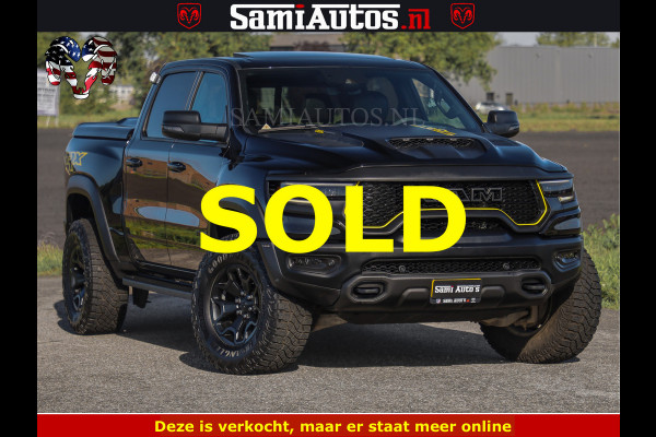 Dodge Ram TRX BLACK OPS HELLCAT | 6.2 V8 712PK SUPERCHARGER | FULLY LOADED | CARBON | BLACK ON BLACK | CREW CAB | DUBBELE CABINE | 5 PERSOONS | De specialist in Amerikaanse pick‑ups in Nederland en Europa.
