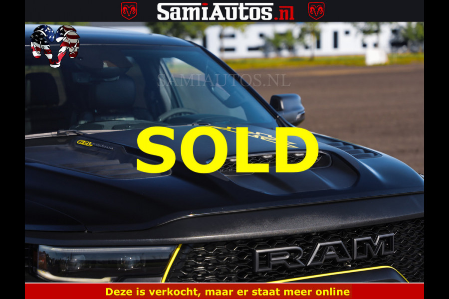 Dodge Ram TRX BLACK OPS HELLCAT | 6.2 V8 712PK SUPERCHARGER | FULLY LOADED | CARBON | BLACK ON BLACK | CREW CAB | DUBBELE CABINE | 5 PERSOONS | De specialist in Amerikaanse pick‑ups in Nederland en Europa.