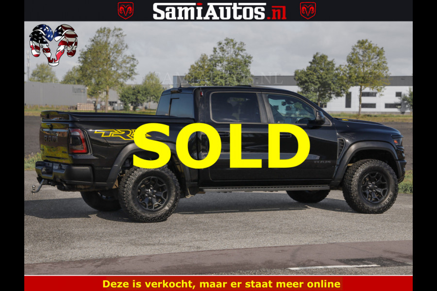 Dodge Ram TRX BLACK OPS HELLCAT | 6.2 V8 712PK SUPERCHARGER | FULLY LOADED | CARBON | BLACK ON BLACK | CREW CAB | DUBBELE CABINE | 5 PERSOONS | De specialist in Amerikaanse pick‑ups in Nederland en Europa.