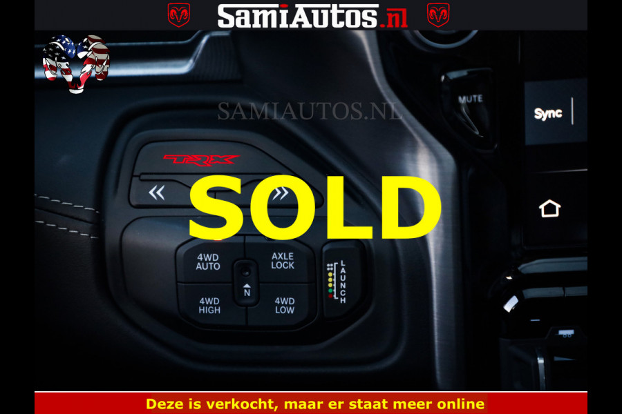 Dodge Ram TRX BLACK OPS HELLCAT | 6.2 V8 712PK SUPERCHARGER | FULLY LOADED | CARBON | BLACK ON BLACK | CREW CAB | DUBBELE CABINE | 5 PERSOONS | De specialist in Amerikaanse pick‑ups in Nederland en Europa.
