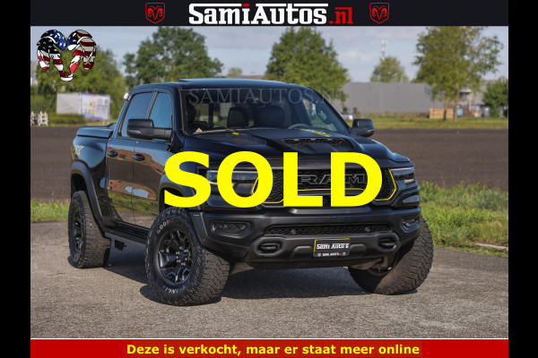 Dodge Ram TRX BLACK OPS HELLCAT | 6.2 V8 712PK SUPERCHARGER | FULLY LOADED | CARBON | BLACK ON BLACK | CREW CAB | DUBBELE CABINE | 5 PERSOONS | De specialist in Amerikaanse pick‑ups in Nederland en Europa.
