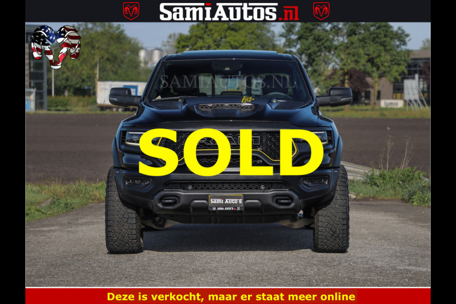 Dodge Ram TRX BLACK OPS HELLCAT | 6.2 V8 712PK SUPERCHARGER | FULLY LOADED | CARBON | BLACK ON BLACK | CREW CAB | DUBBELE CABINE | 5 PERSOONS | De specialist in Amerikaanse pick‑ups in Nederland en Europa.