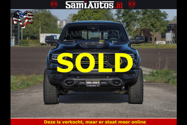 Dodge Ram TRX BLACK OPS HELLCAT | 6.2 V8 712PK SUPERCHARGER | FULLY LOADED | CARBON | BLACK ON BLACK | CREW CAB | DUBBELE CABINE | 5 PERSOONS | De specialist in Amerikaanse pick‑ups in Nederland en Europa.
