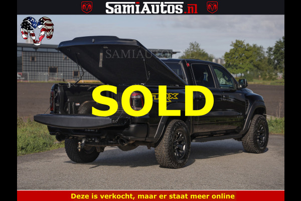 Dodge Ram TRX BLACK OPS HELLCAT | 6.2 V8 712PK SUPERCHARGER | FULLY LOADED | CARBON | BLACK ON BLACK | CREW CAB | DUBBELE CABINE | 5 PERSOONS | De specialist in Amerikaanse pick‑ups in Nederland en Europa.