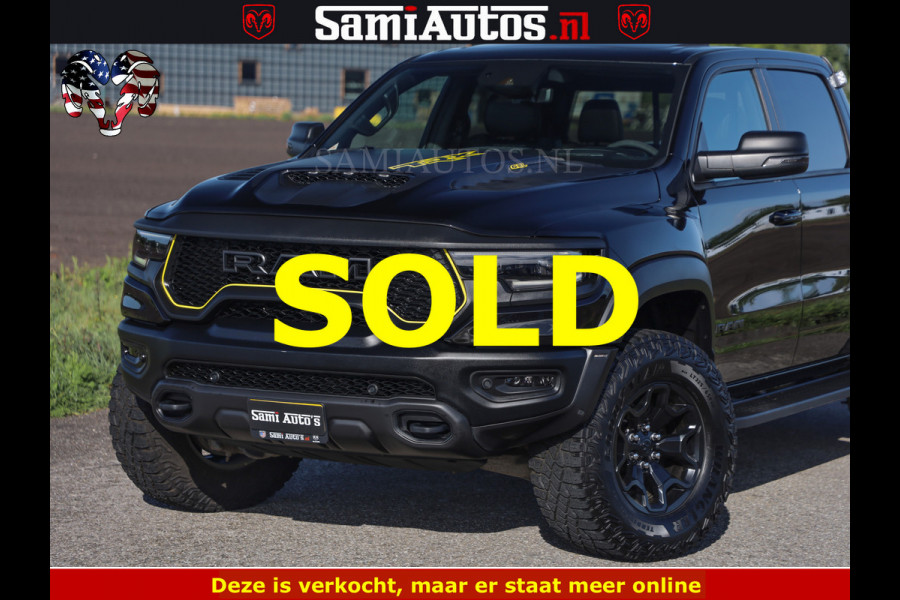 Dodge Ram TRX BLACK OPS HELLCAT | 6.2 V8 712PK SUPERCHARGER | FULLY LOADED | CARBON | BLACK ON BLACK | CREW CAB | DUBBELE CABINE | 5 PERSOONS | De specialist in Amerikaanse pick‑ups in Nederland en Europa.