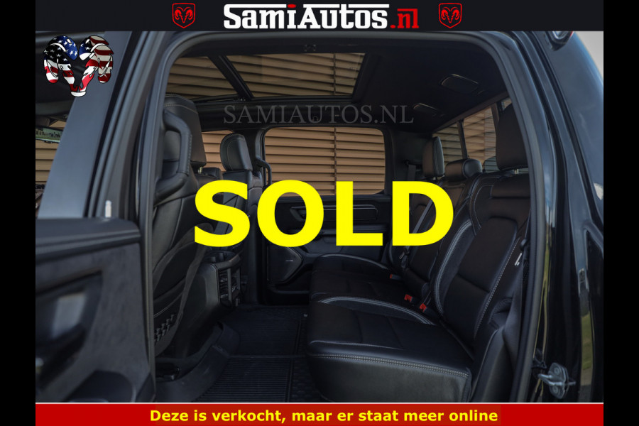 Dodge Ram TRX BLACK OPS HELLCAT | 6.2 V8 712PK SUPERCHARGER | FULLY LOADED | CARBON | BLACK ON BLACK | CREW CAB | DUBBELE CABINE | 5 PERSOONS | De specialist in Amerikaanse pick‑ups in Nederland en Europa.