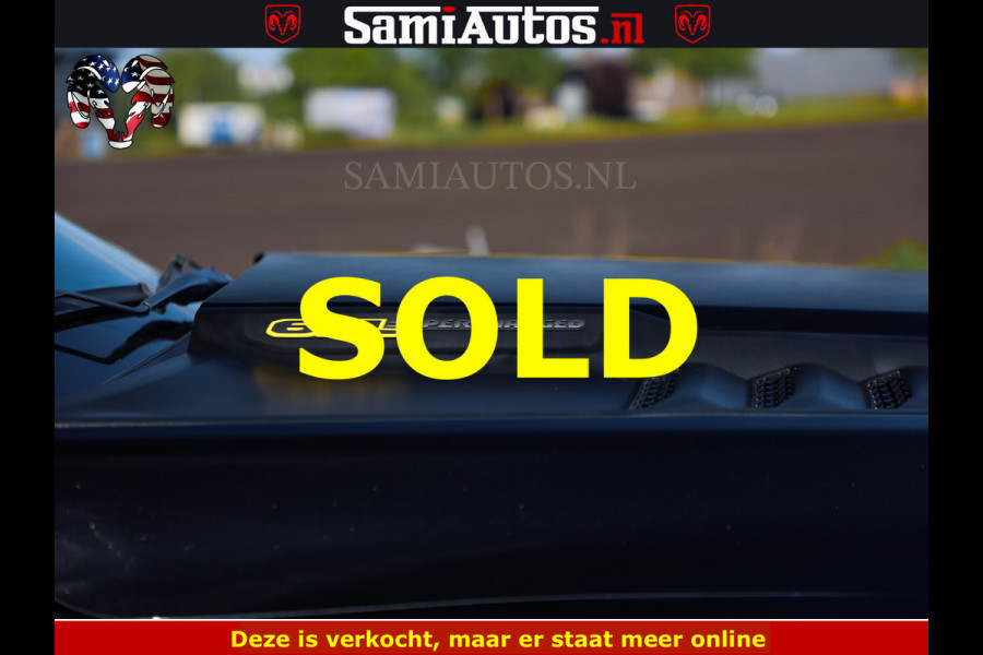 Dodge Ram TRX BLACK OPS HELLCAT | 6.2 V8 712PK SUPERCHARGER | FULLY LOADED | CARBON | BLACK ON BLACK | CREW CAB | DUBBELE CABINE | 5 PERSOONS | De specialist in Amerikaanse pick‑ups in Nederland en Europa.